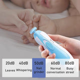 Baby electric nail grinder, available in pink and blue